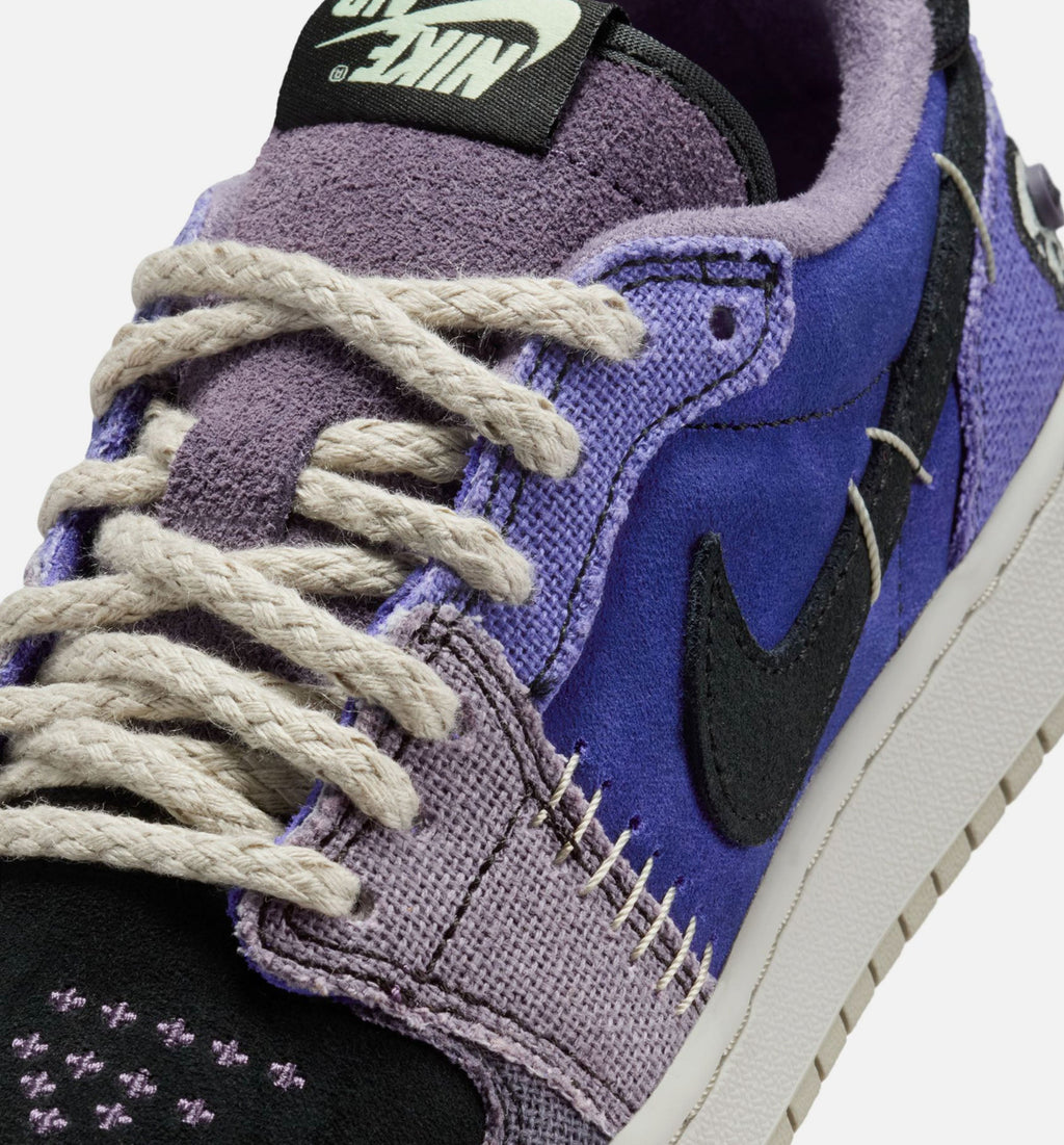Air Jordan 1 Low OG Grade School - Regency Purple/Vapor Green/Black/Dark Raisin