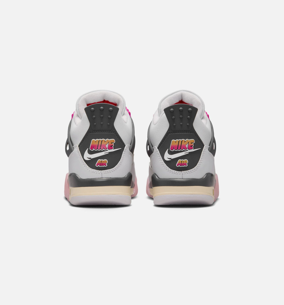 Air Jordan 4 Retro Comic Grade School - Off White/Fire Pink/Anthracite