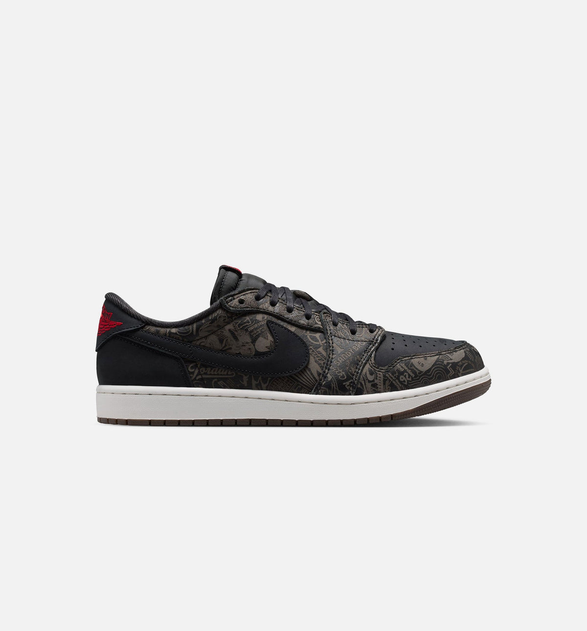 Air Jordan 1 Retro Low OG Laser Men's Lifestyle Shoe - Black/Varsity Red/Summit White