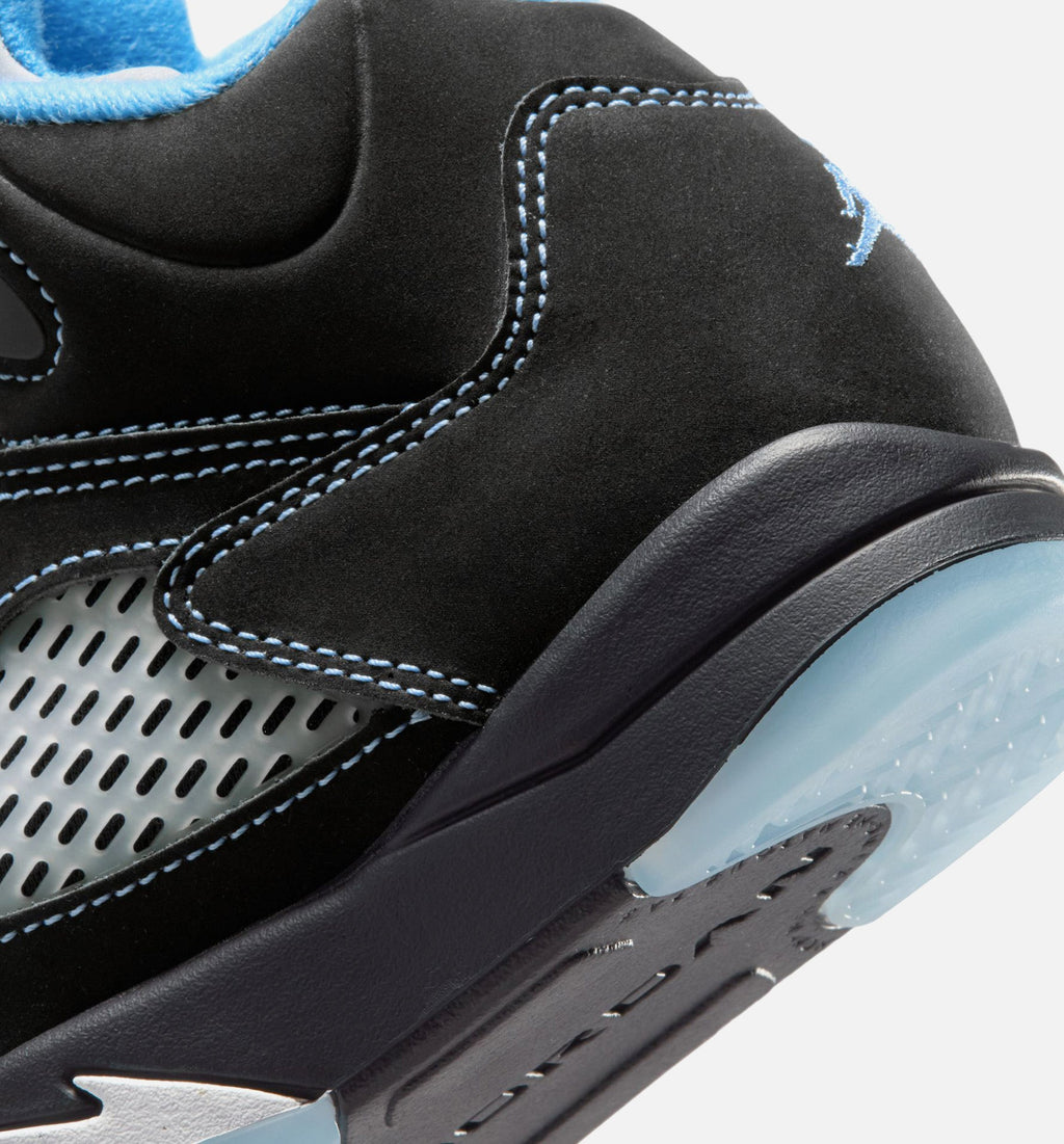 Air Jordan 5 Retro Black Carolina Preschool - Black/University Blue/White