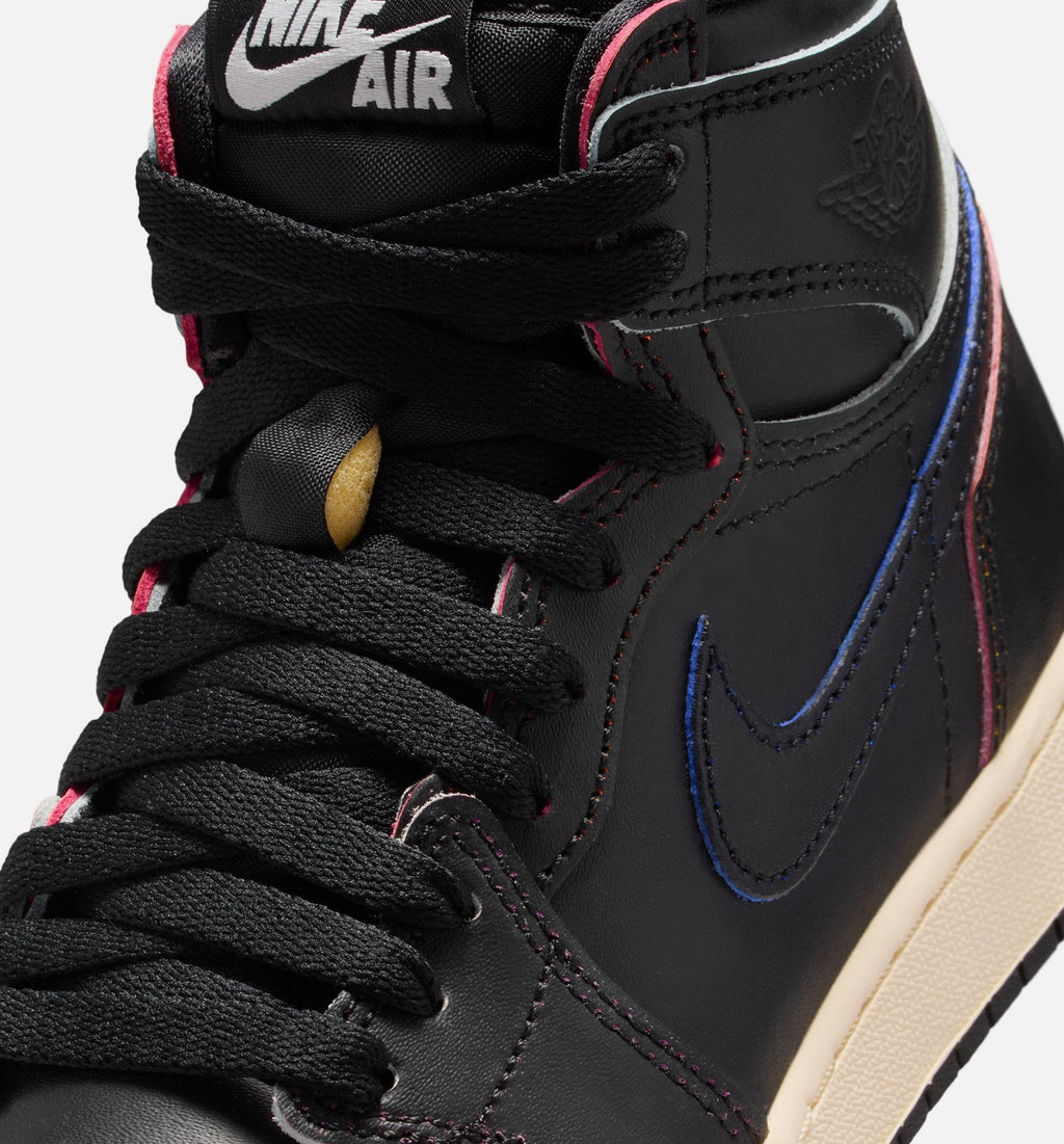 Air Jordan 1 Retro High OG Grade School - Black/Muslin