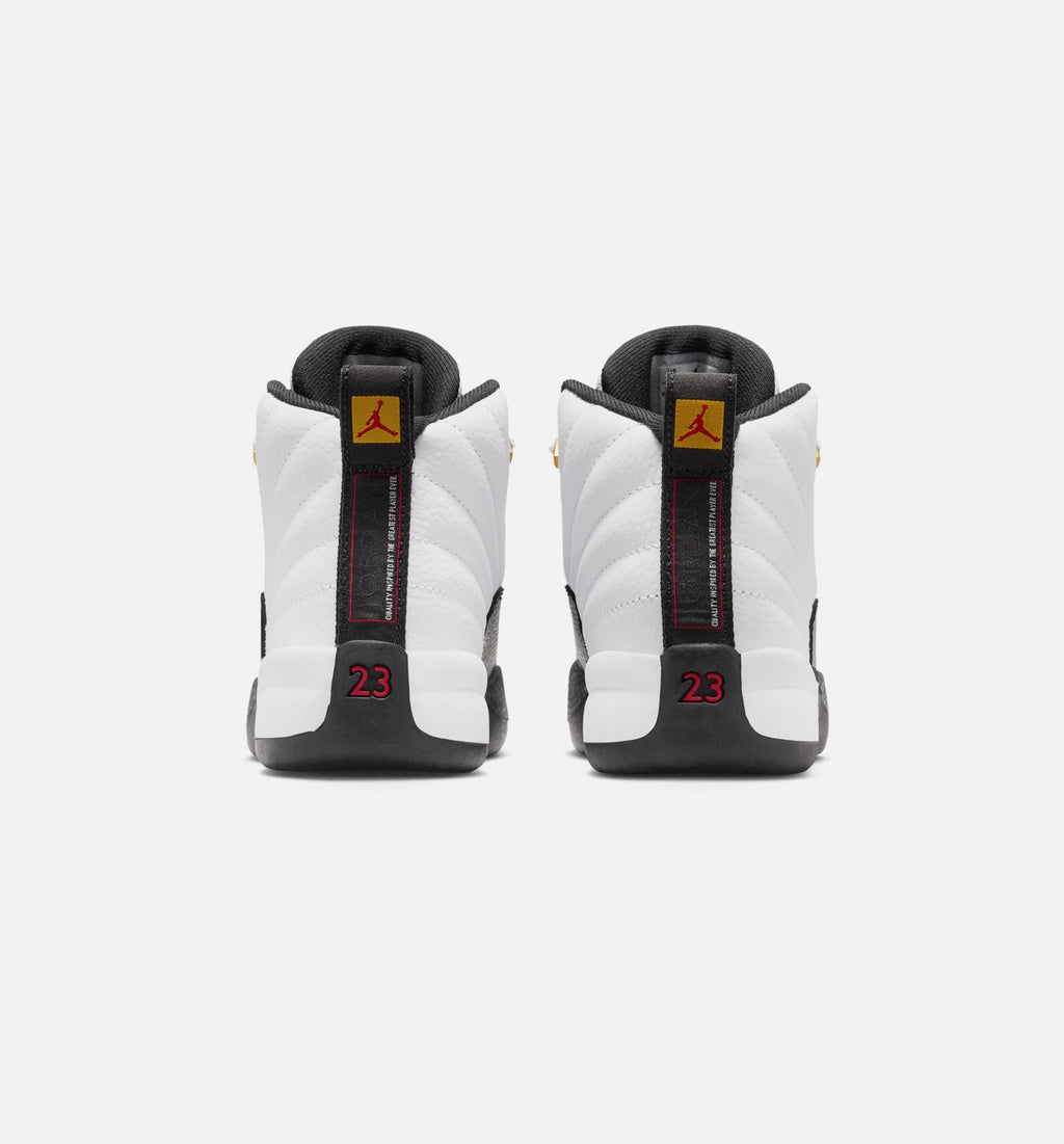 Air Jordan 12 Retro Taxi Preschool - White/Black/Taxi