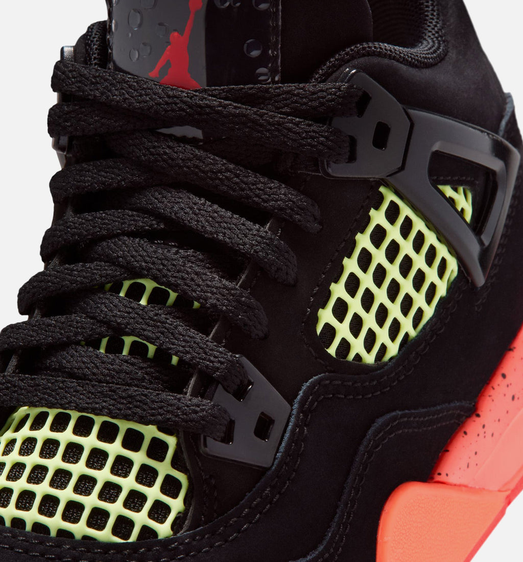 Air Jordan 4 Retro Black Infrared 23 Preschool - Black/Infrared 23/Bright Mango