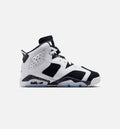 Air Jordan 6 Retro Black and White Grade School - Black/White