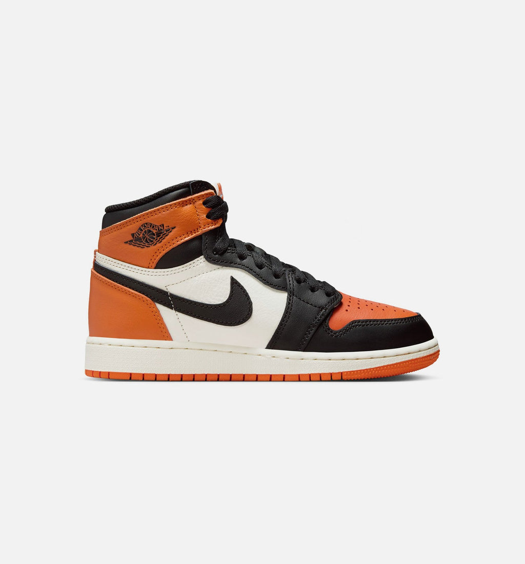 Air Jordan 1 Retro High OG Shattered Backboard Grade School - Black/Sail/Starfish