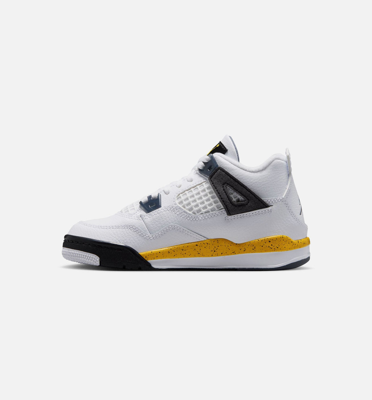 Air Jordan 4 Retro Rare Air Tour Yellow Preschool - White/Dark Blue Grey/Black/Tour Yellow