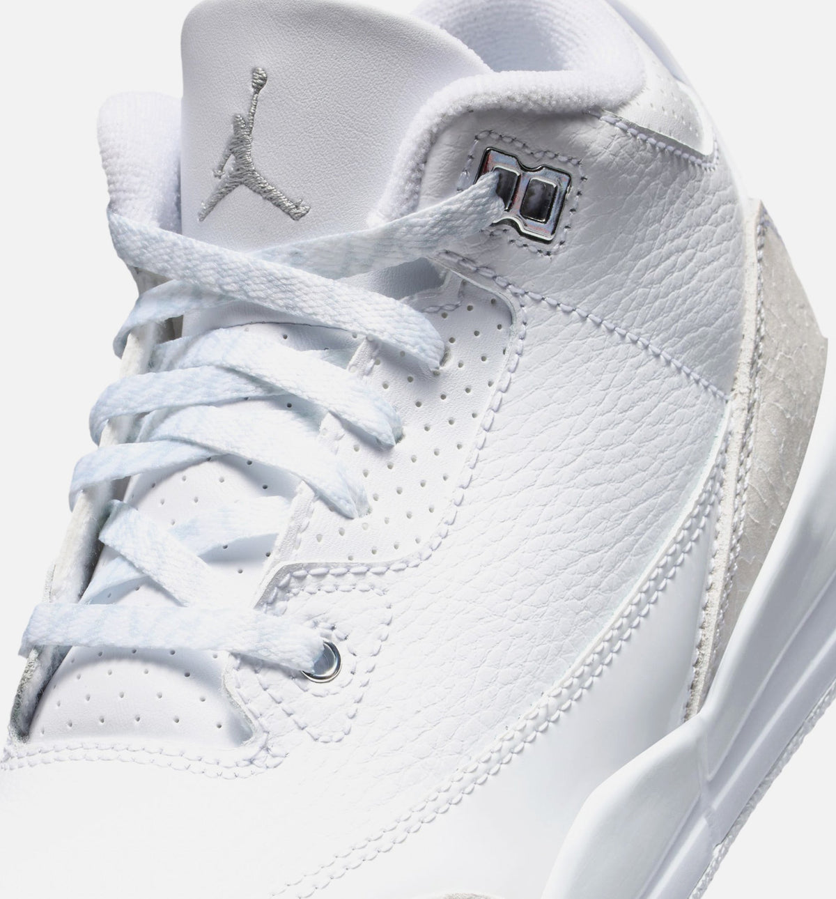 Air Jordan 3 Retro Preschool - White/Metallic Silver