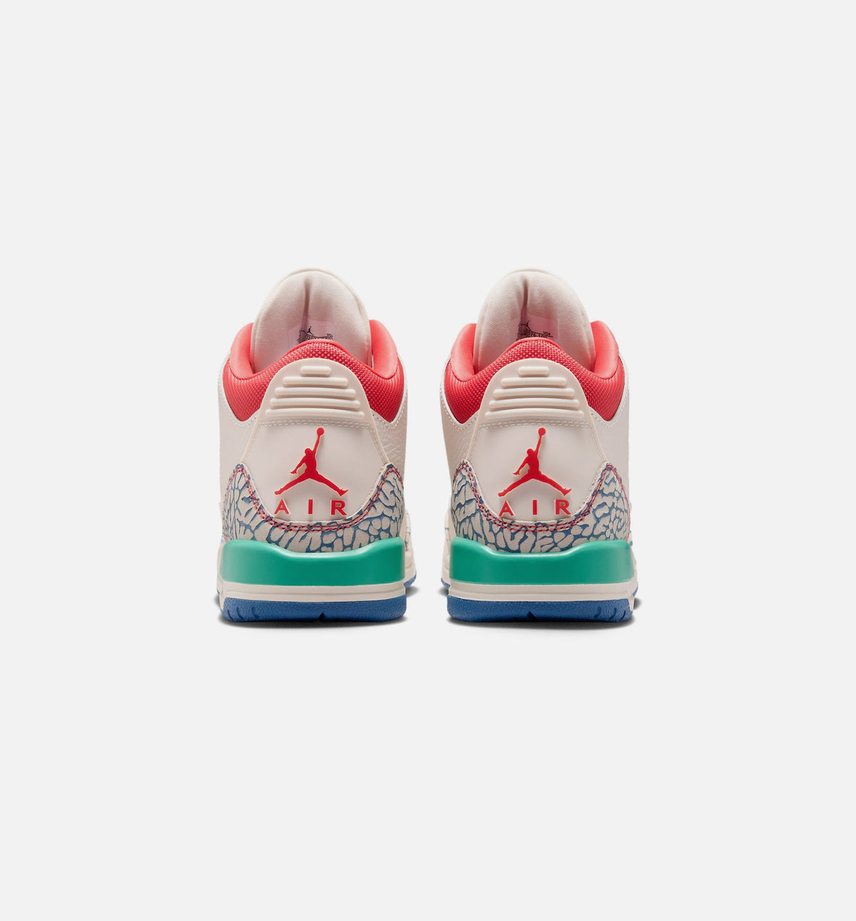 Air Jordan 3 Retro Play Your Way Grade School - Chalk/Track Red/True Blue/Kinetic Green