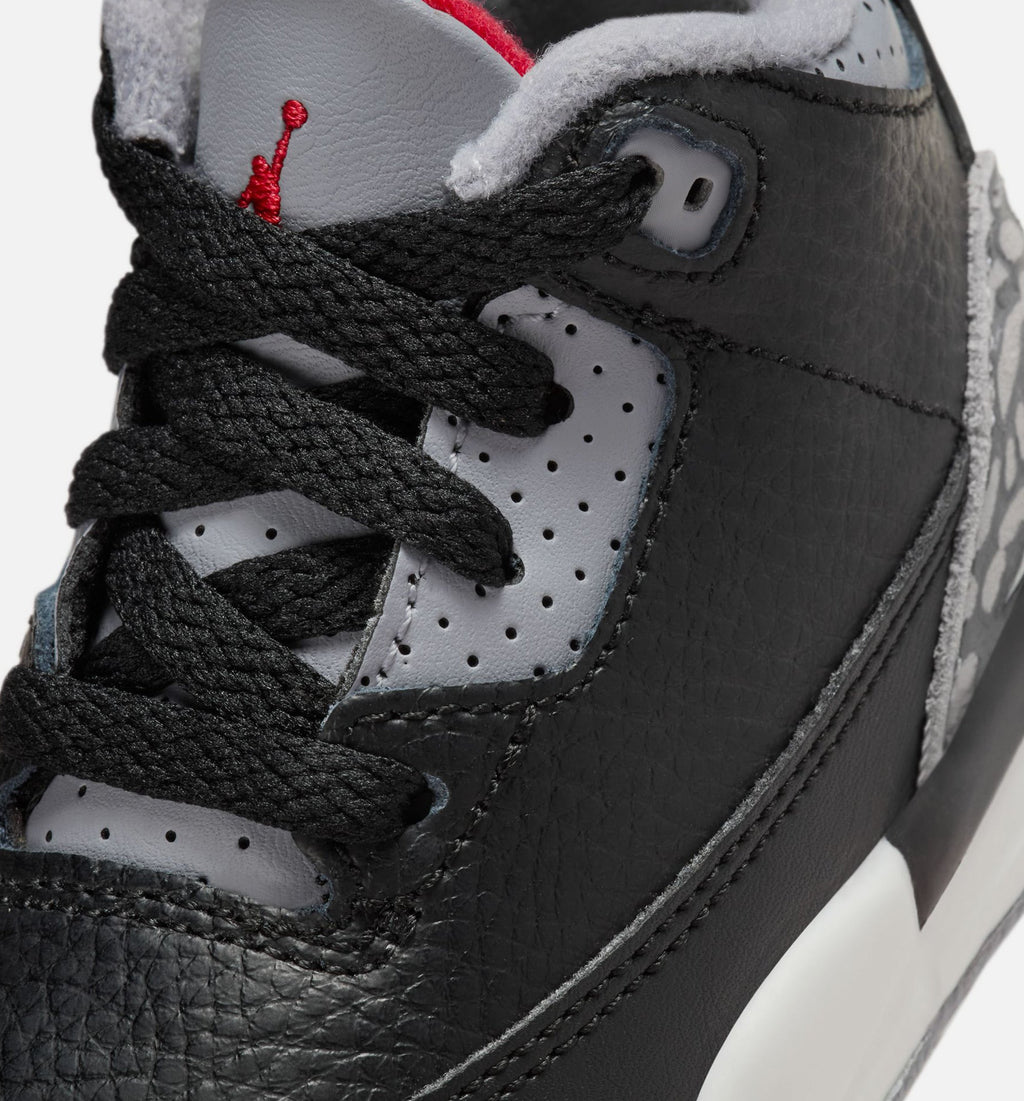 Air Jordan 3 Retro Black Cement Infant/Toddler - Black/Fire Red/Cement Grey/Summit White