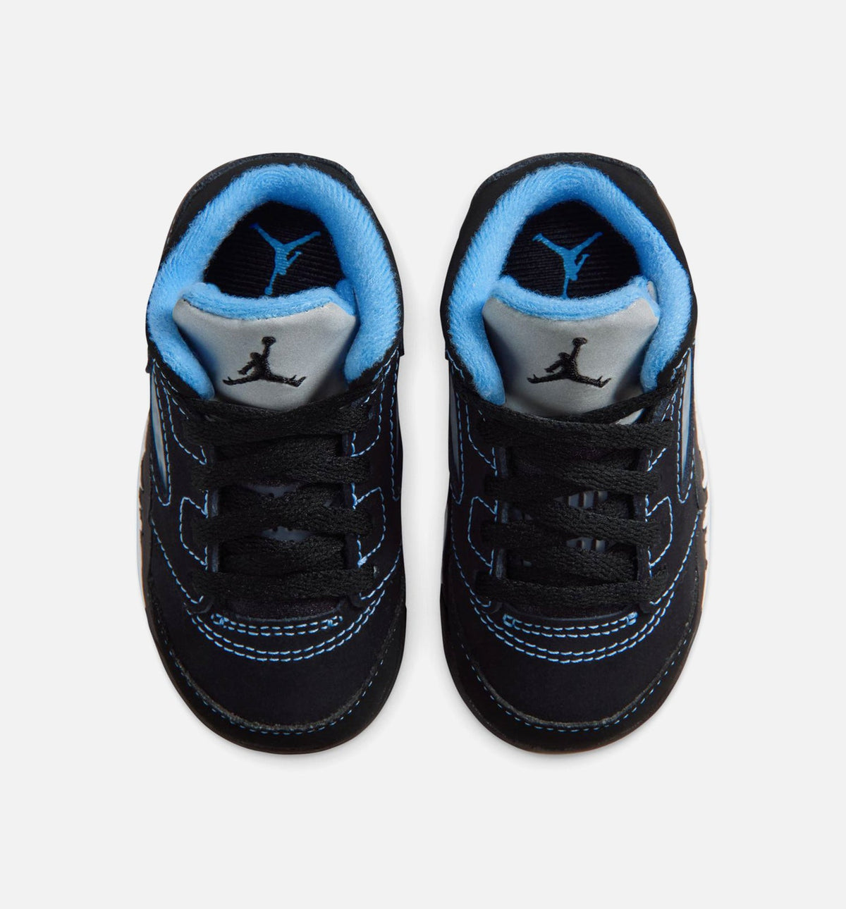Air Jordan 5 Retro Black Carolina Infant/Toddler - Black/University Blue/White