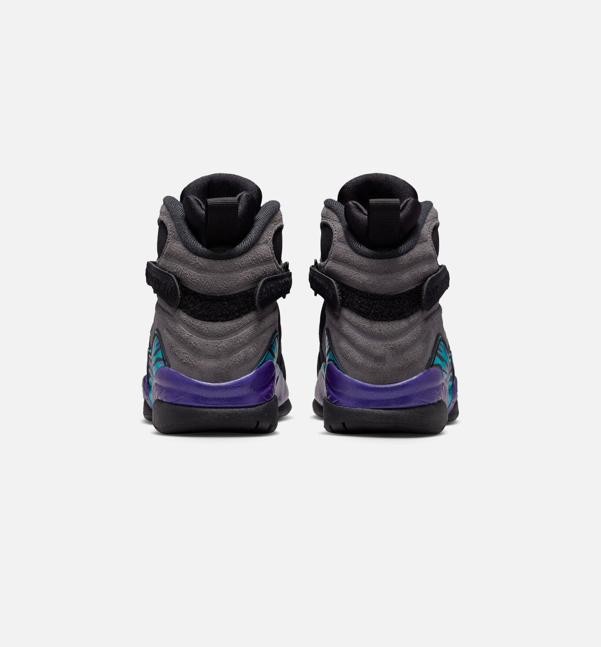 Air Jordan 8 Retro Aqua Grade School - Black/Multi-Color/Bright Concord