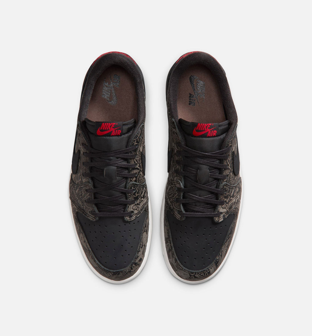 Air Jordan 1 Retro Low OG Laser Men's Lifestyle Shoe - Black/Varsity Red/Summit White