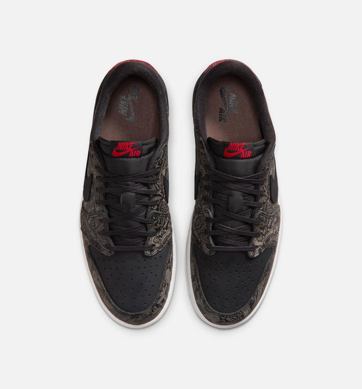 Air Jordan 1 Retro Low OG Laser Men's Lifestyle Shoe - Black/Varsity Red/Summit White