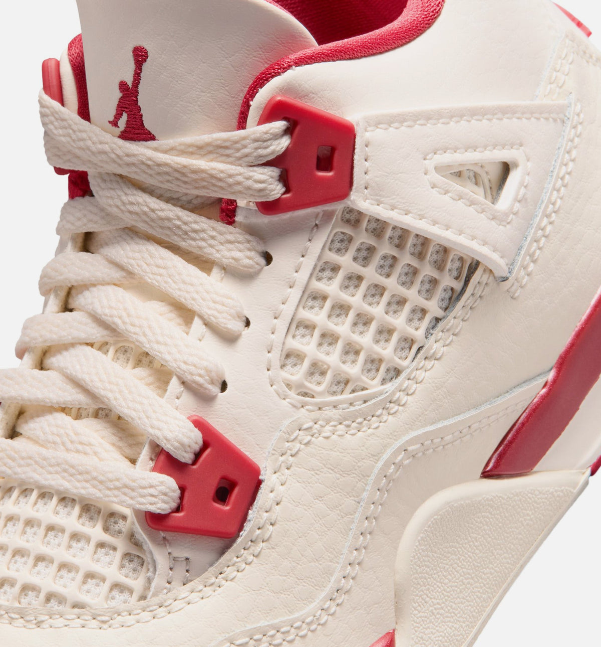 Air Jordan 4 Retro Valentine's Day Preschool - Pale Ivory/Sierra Red/Tough Red
