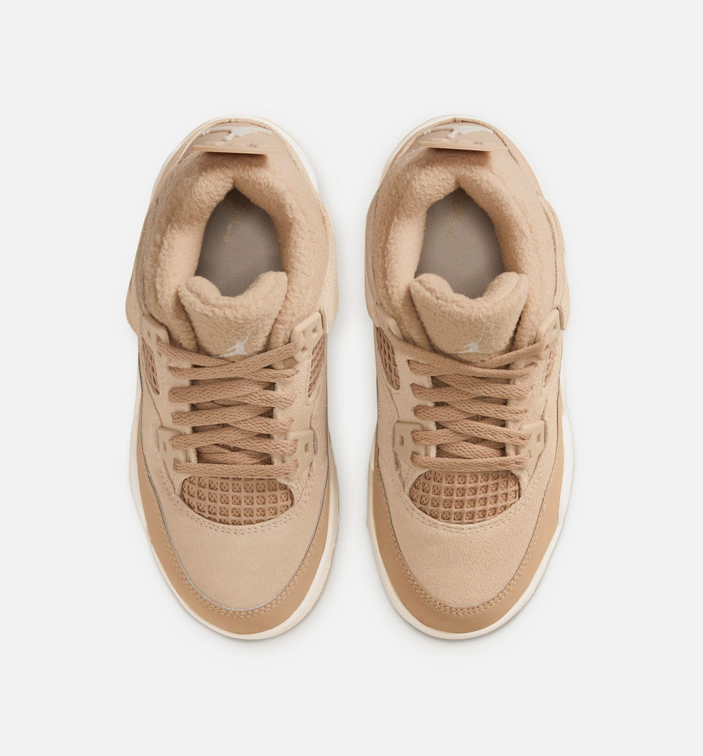 Air Jordan 4 Retro Cozy Girl Preschool - Hemp/Light Orewood Brown
