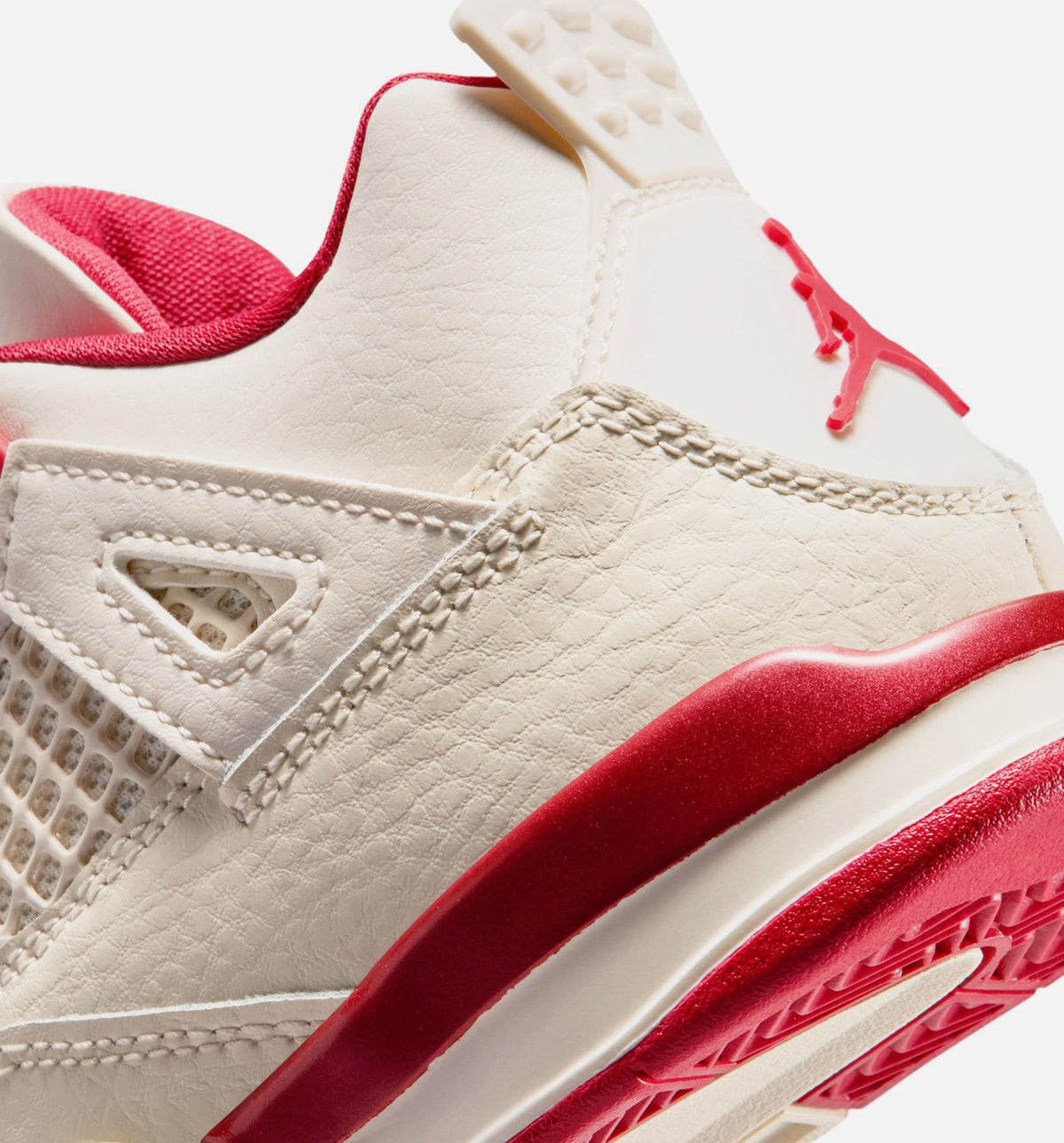 Air Jordan 4 Retro Valentine's Day Preschool - Pale Ivory/Sierra Red/Tough Red