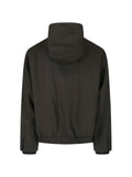 sacai zip-up hooded jacket