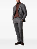Brooks Brothers open-collar ribbed-trim sweater