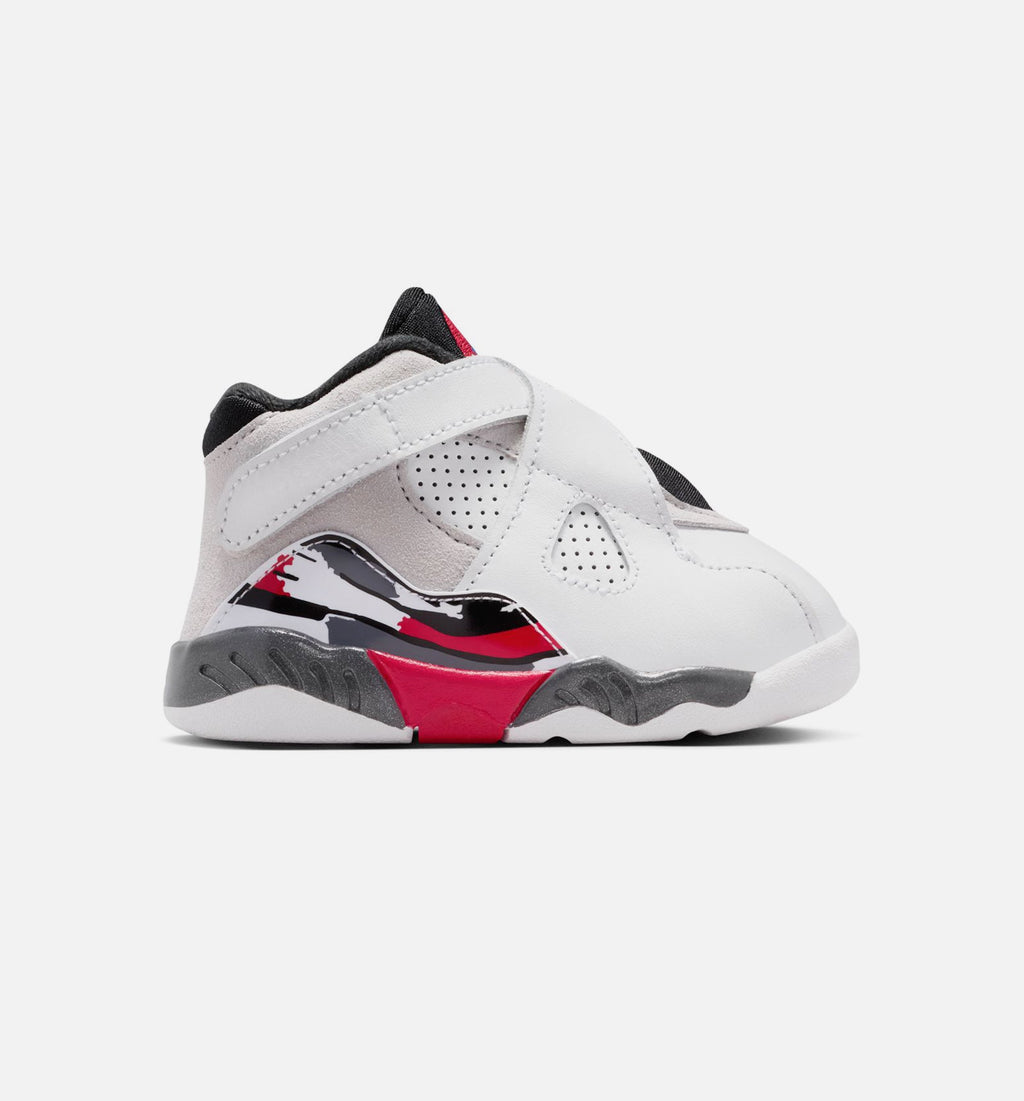 Air Jordan 8 Retro White and True Red Infant/Toddler - White/Black/True Red