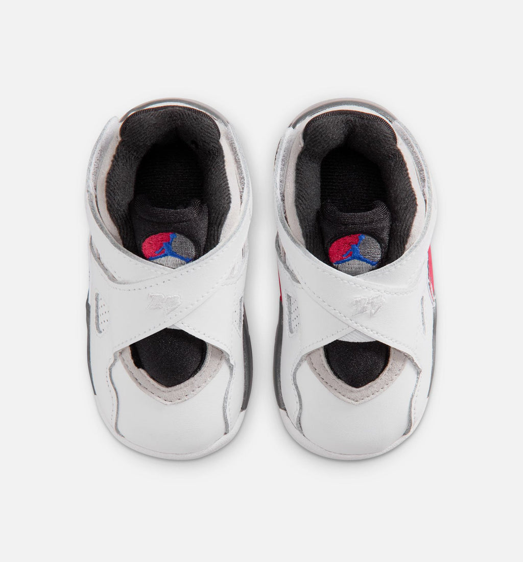 Air Jordan 8 Retro White and True Red Infant/Toddler - White/Black/True Red