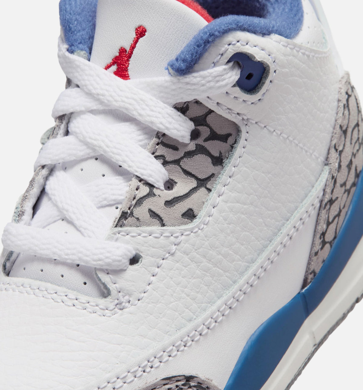 Air Jordan 3 Retro OG True Blue Infant/Toddler - White/Fire Red/True Blue