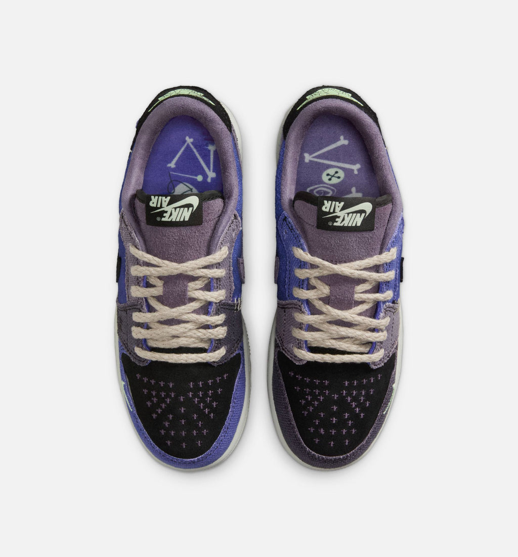 Air Jordan 1 Low OG Grade School - Regency Purple/Vapor Green/Black/Dark Raisin