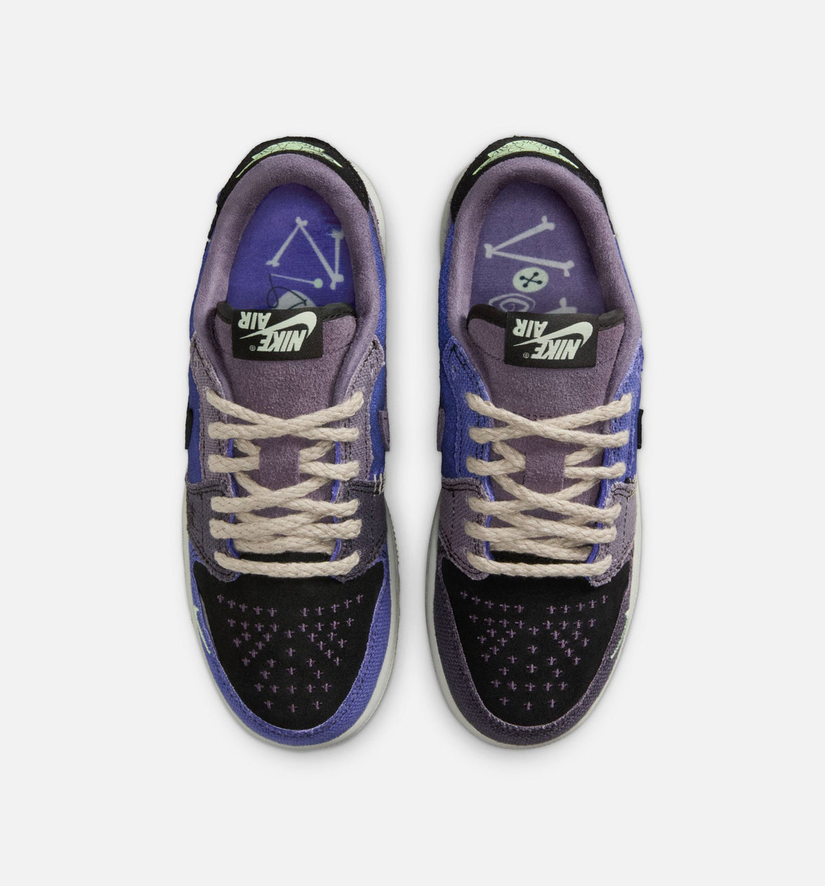 Air Jordan 1 Low OG Grade School - Regency Purple/Vapor Green/Black/Dark Raisin