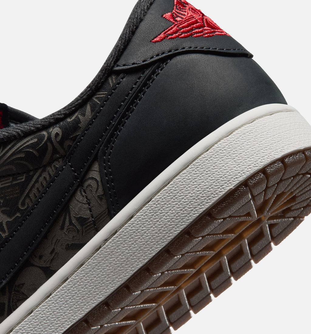 Air Jordan 1 Retro Low OG Laser Men's Lifestyle Shoe - Black/Varsity Red/Summit White