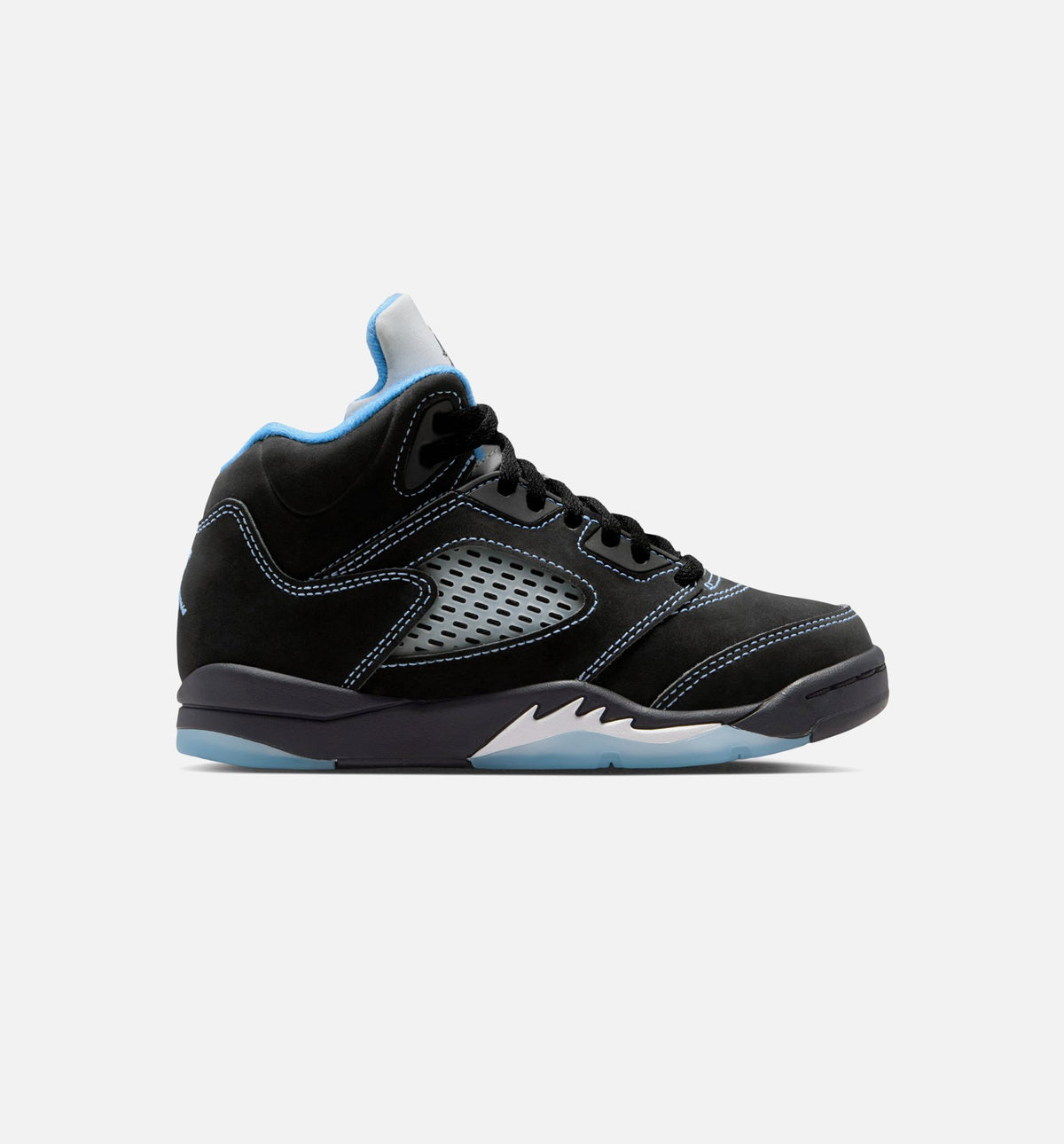 Air Jordan 5 Retro Black Carolina Preschool - Black/University Blue/White