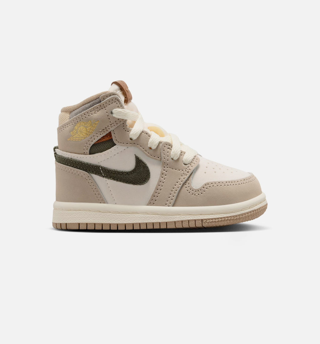 Air Jordan 1 Retro High OG Infant/Toddler - Khaki/Sail/Coconut Milk/Cargo Khaki