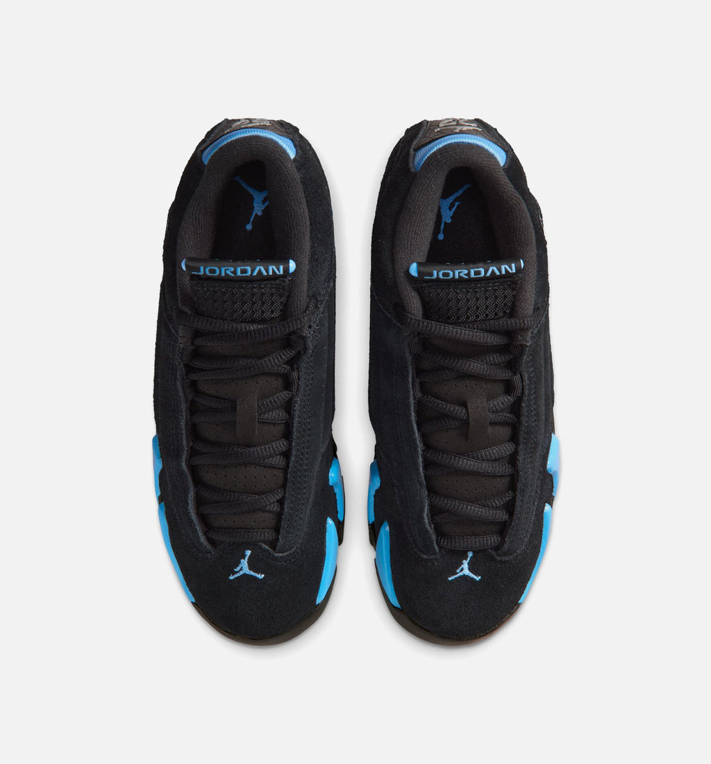 Air Jordan 14 Retro Black University Blue Grade School - Black/White/University Blue