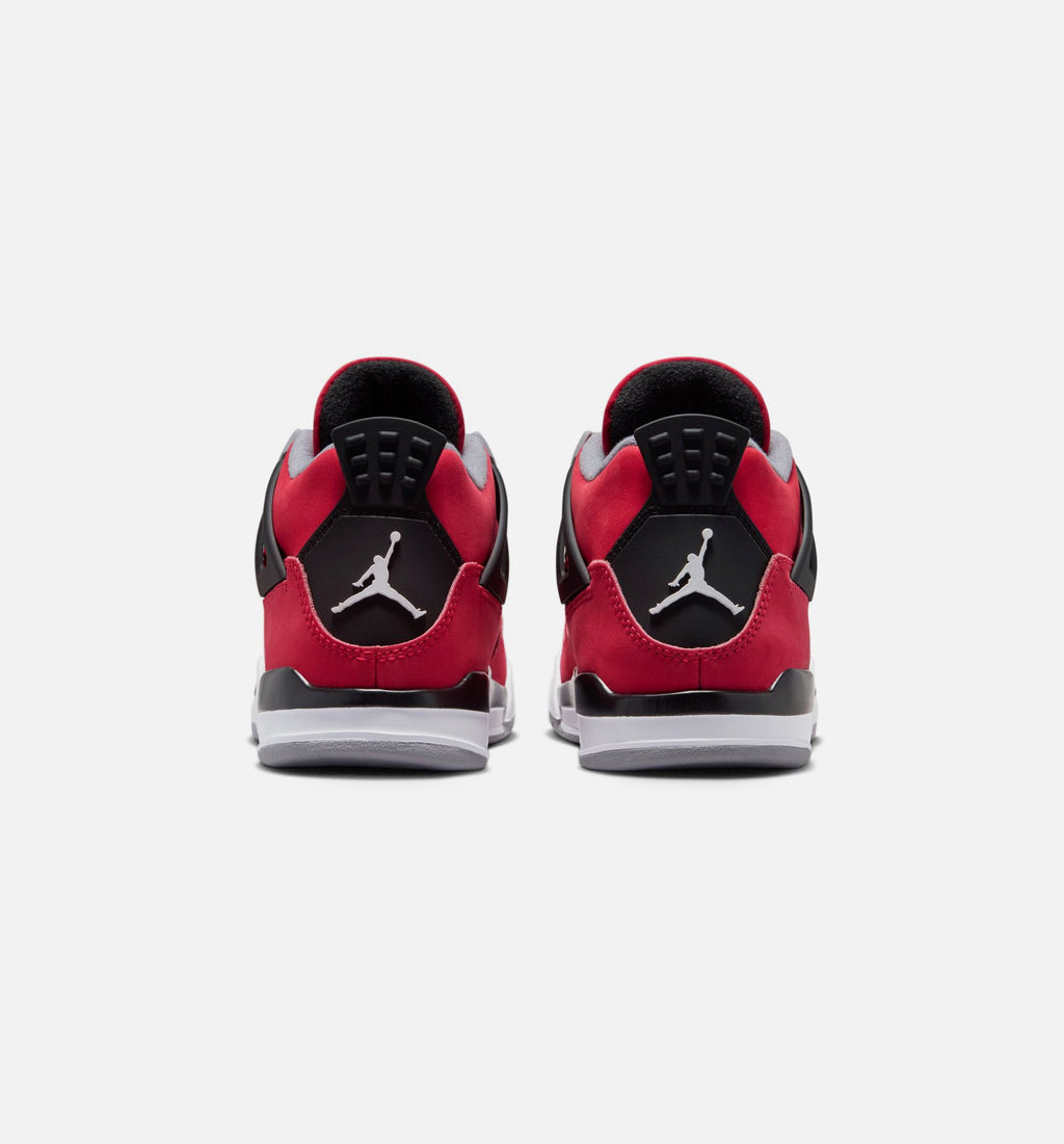 Air Jordan 4 Retro Toro Bravo Preschool - Fire Red/White/Black/Cement Grey