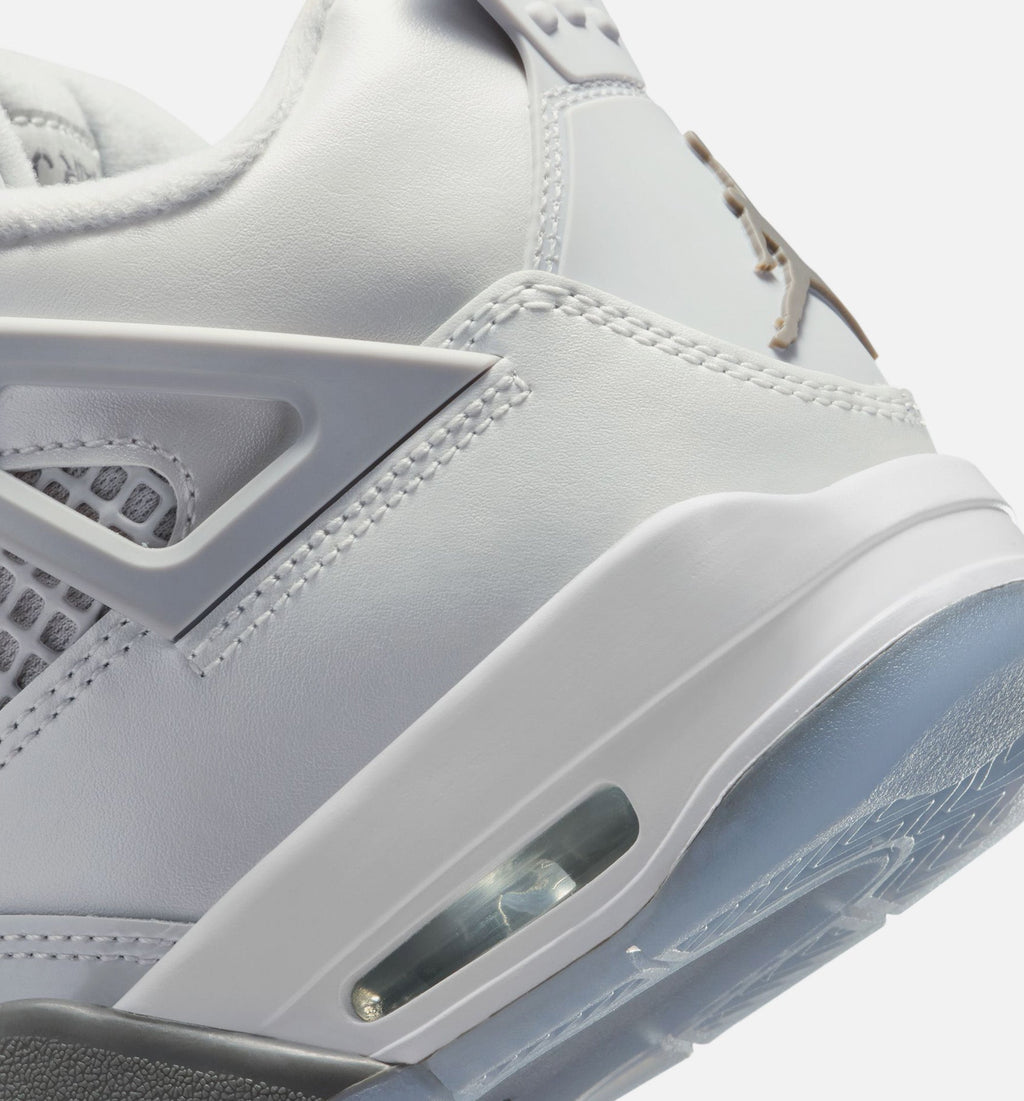 Air Jordan 4 Retro Blue Chill Grade School - Photon Dust/Blue Chill/Flat Pewter/White/Blue Tint