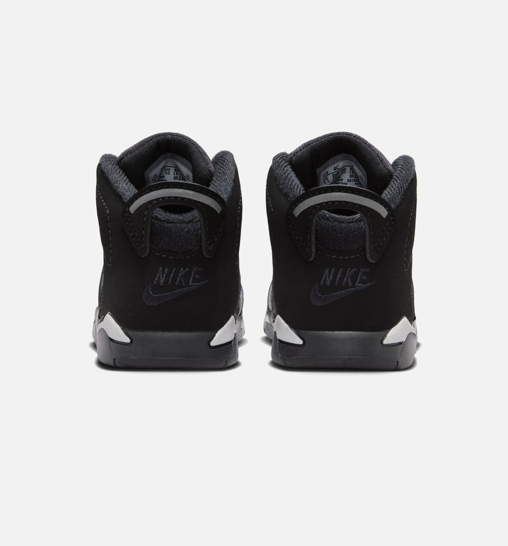 Air Jordan 6 Cap & Gown Infant/Toddler - Black/Reflective Silver