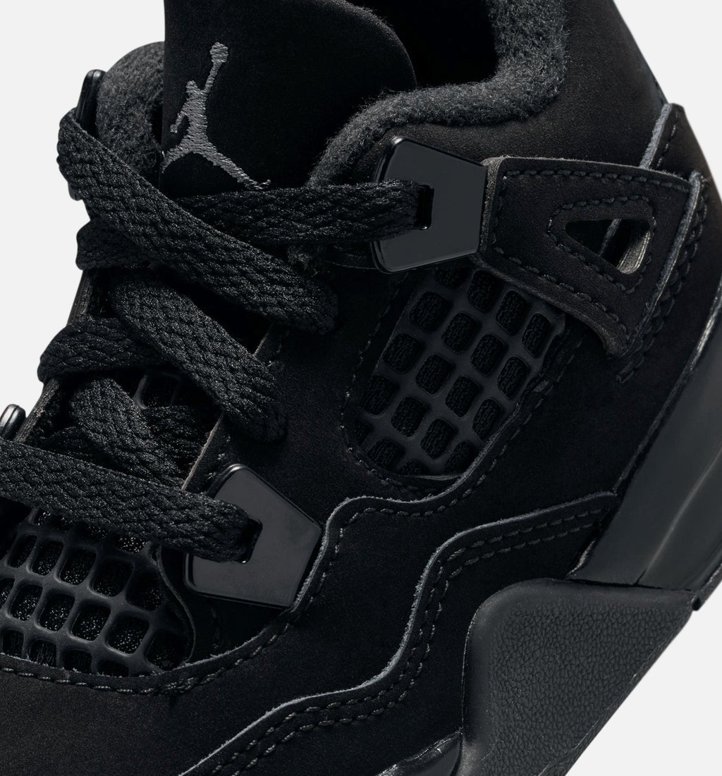 Air Jordan 4 Retro Black Cat Infant/Toddler - Black/Light Graphite