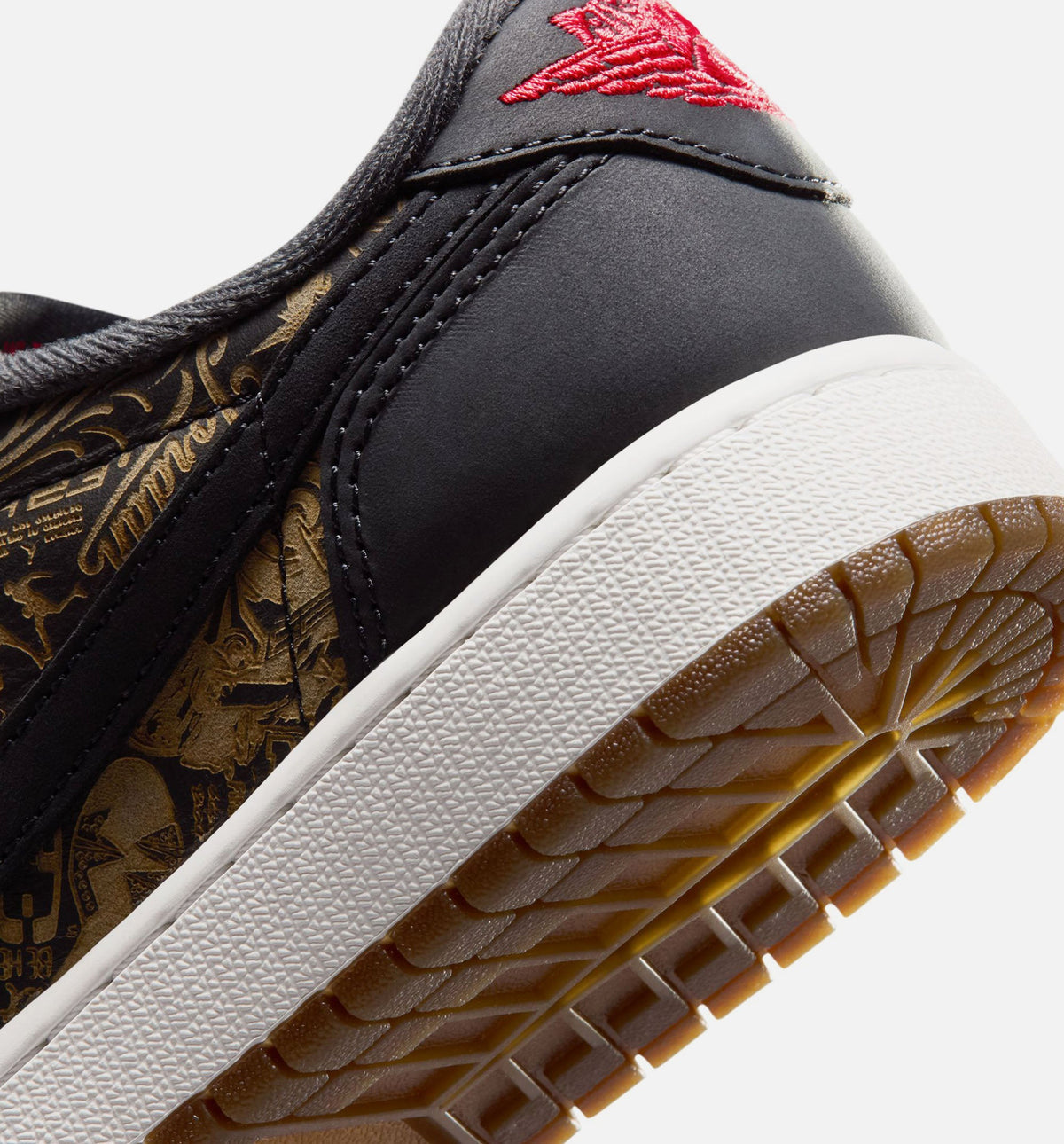 Air Jordan 1 Retro Low OG Laser Grade School - Black/Varsity Red/Summit White