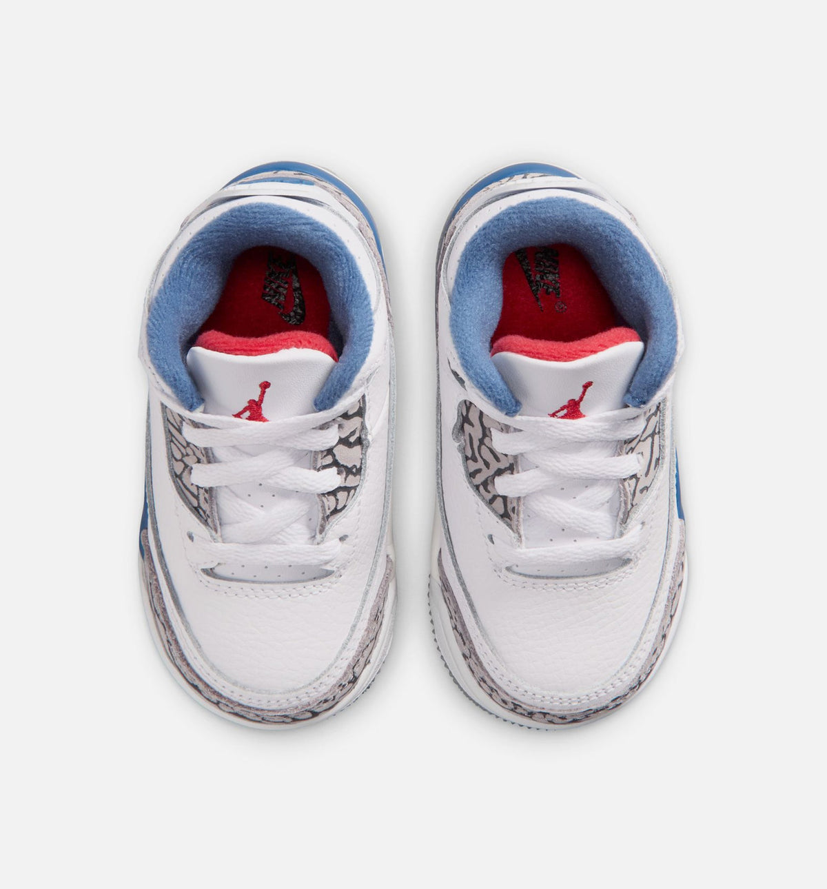 Air Jordan 3 Retro OG True Blue Infant/Toddler - White/Fire Red/True Blue