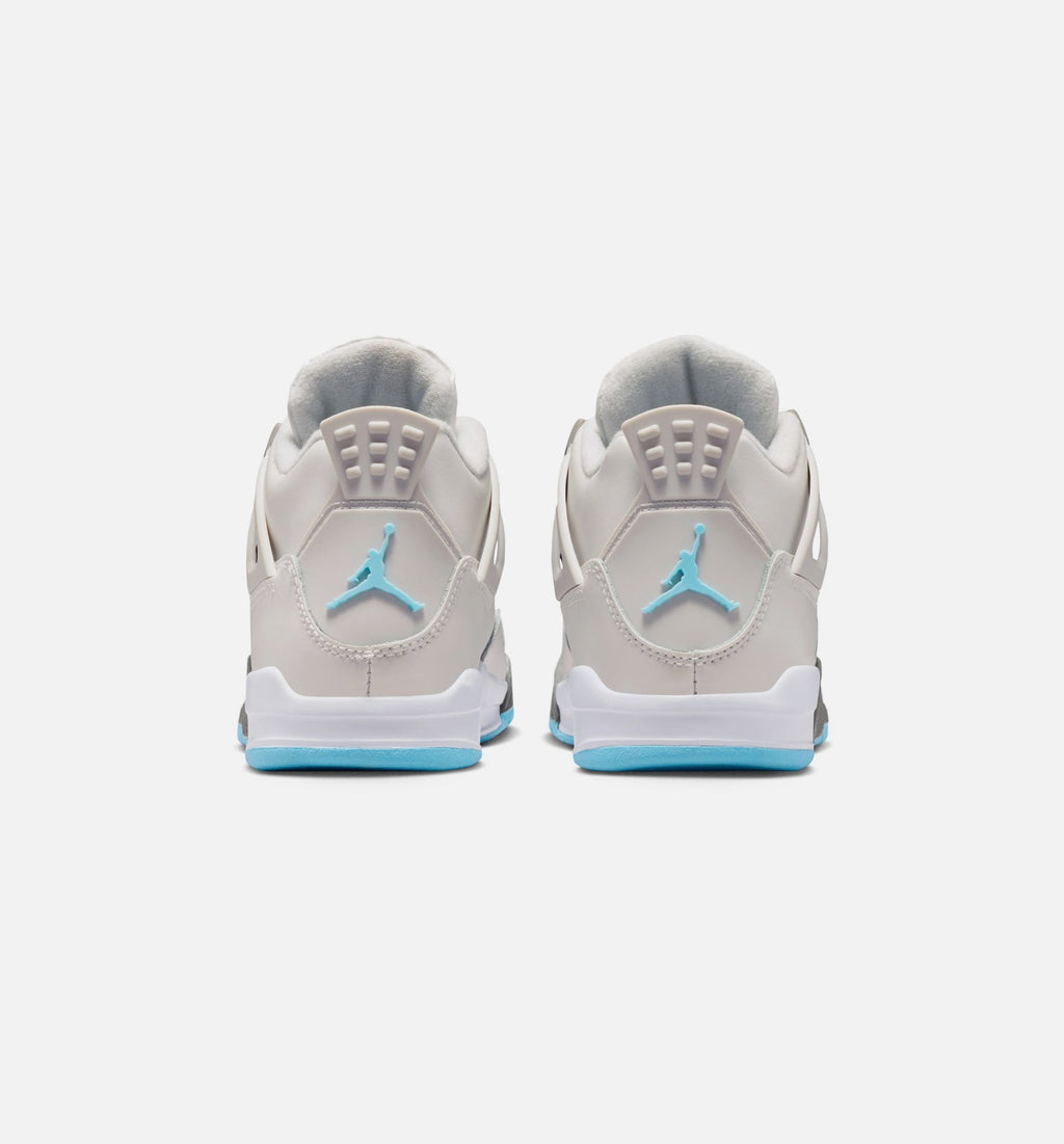 Air Jordan 4 Retro Blue Chill Preschool - Photon Dust/Blue Chill/Flat Pewter/White/Blue Tint