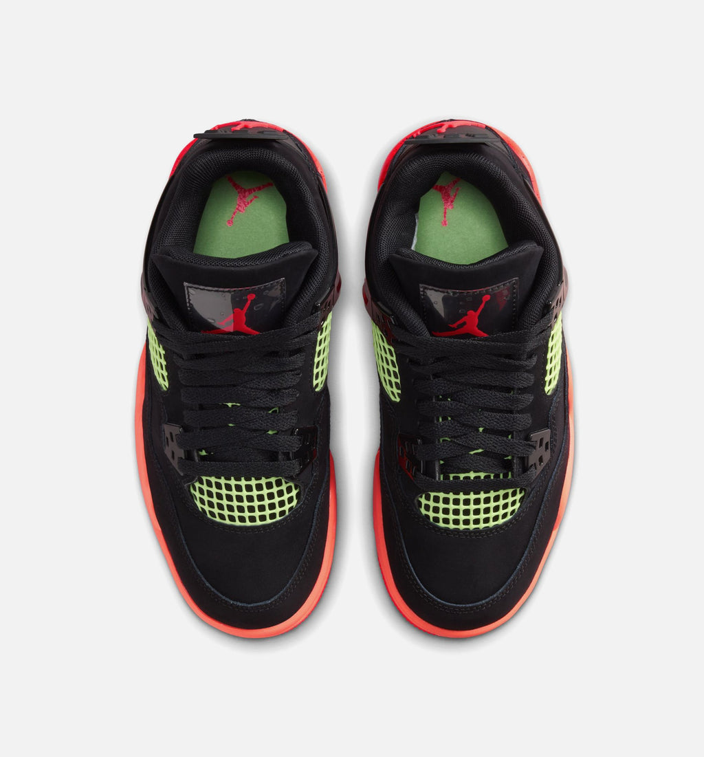 Air Jordan 4 Retro Black Infrared 23 Grade School - Black/Infrared 23/Bright Mango