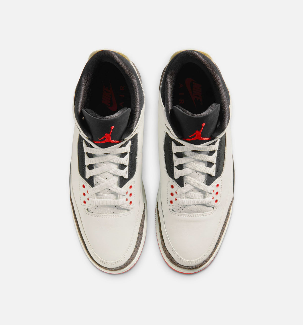 Air Jordan 3 Retro Men's Lifestyle Shoe - Sail/Black/University Red/Pale Ivory