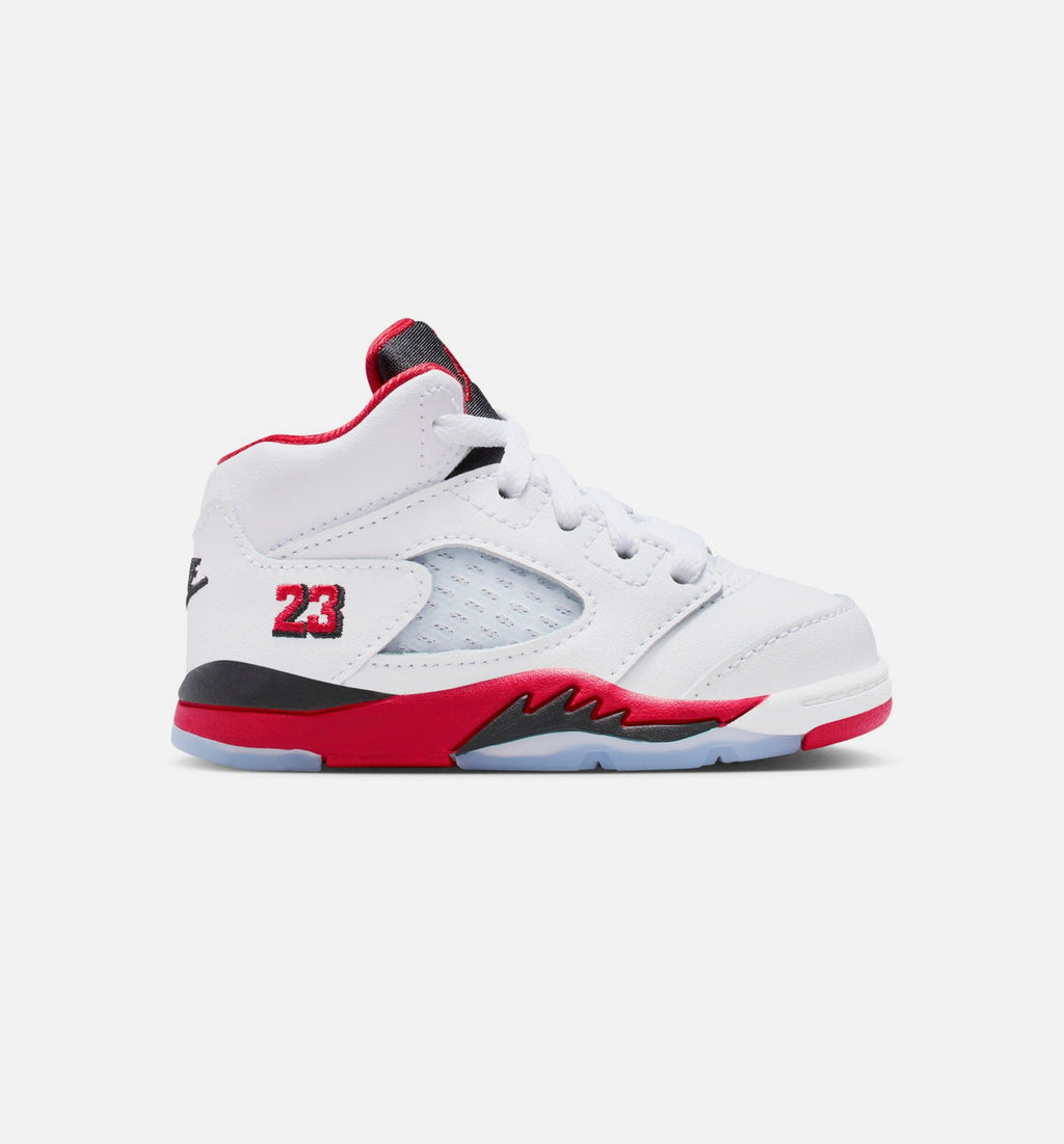 Air Jordan 5 Retro Fire Red Infant/Toddler - Fire Red/White