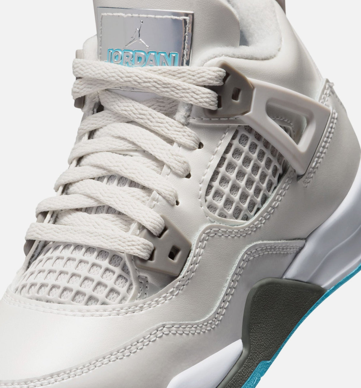 Air Jordan 4 Retro Blue Chill Preschool - Photon Dust/Blue Chill/Flat Pewter/White/Blue Tint