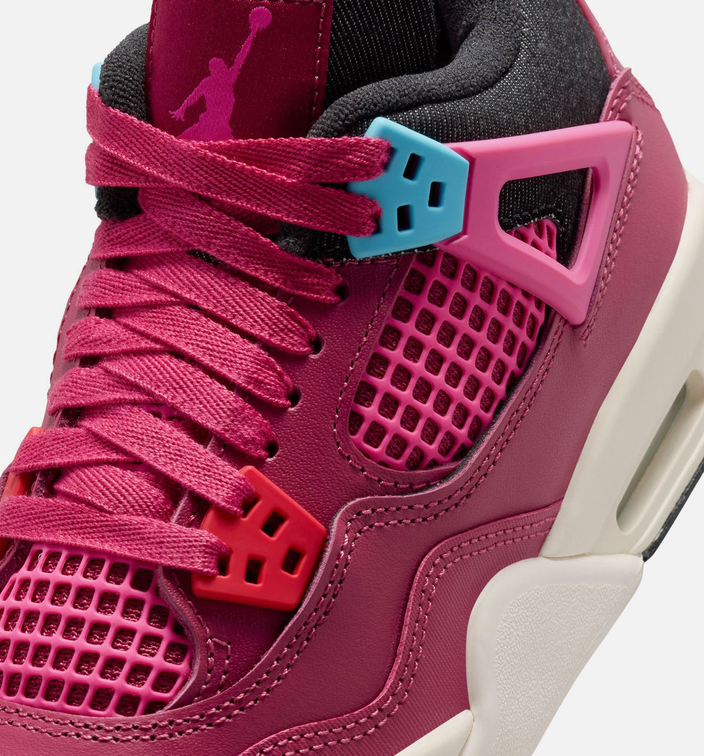 Air Jordan 4 Retro She's A Star Grade School - Sweet Beet/Desert Pink/Off Noir/Chalk