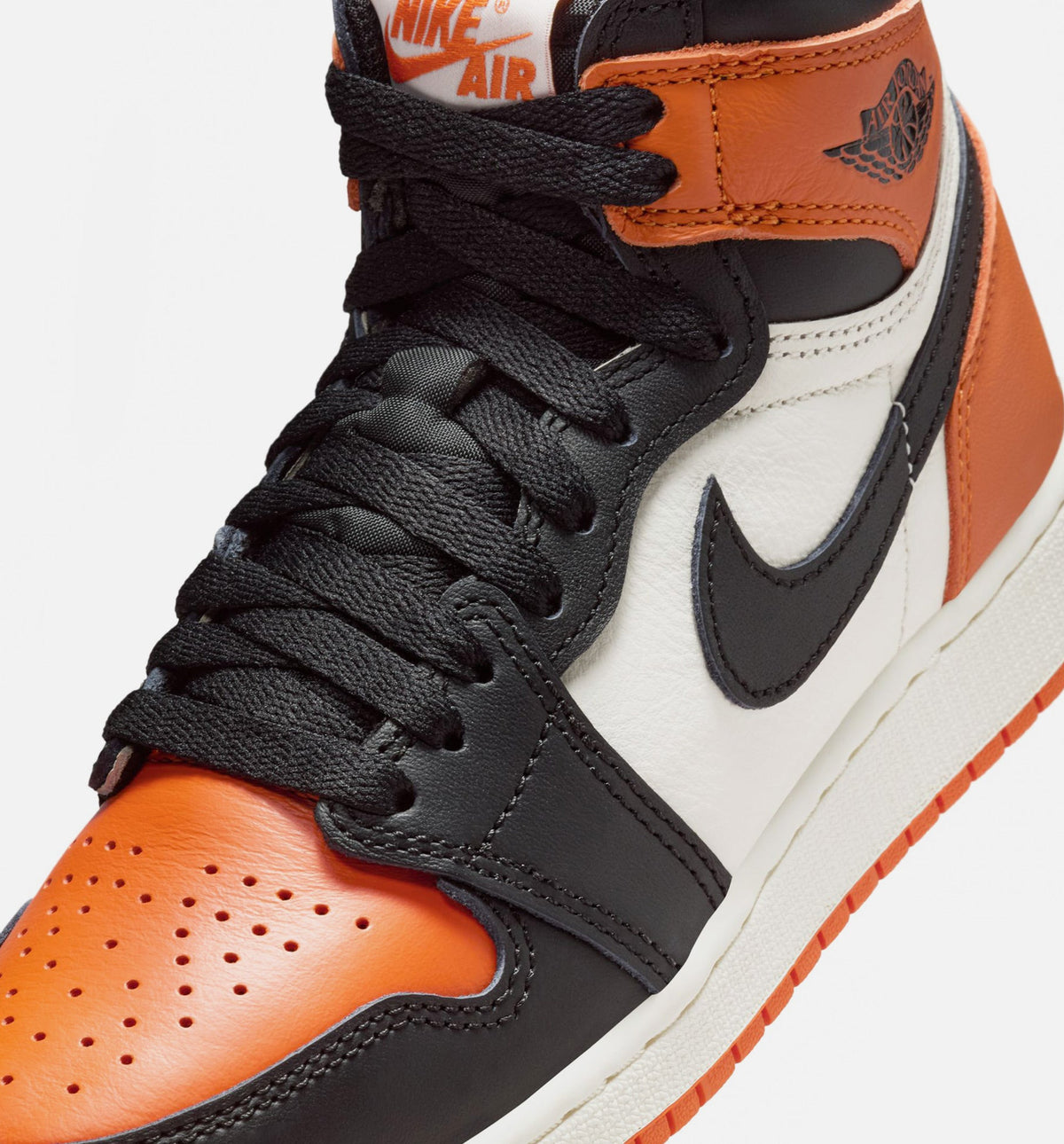 Air Jordan 1 Retro High OG Shattered Backboard Grade School - Black/Sail/Starfish
