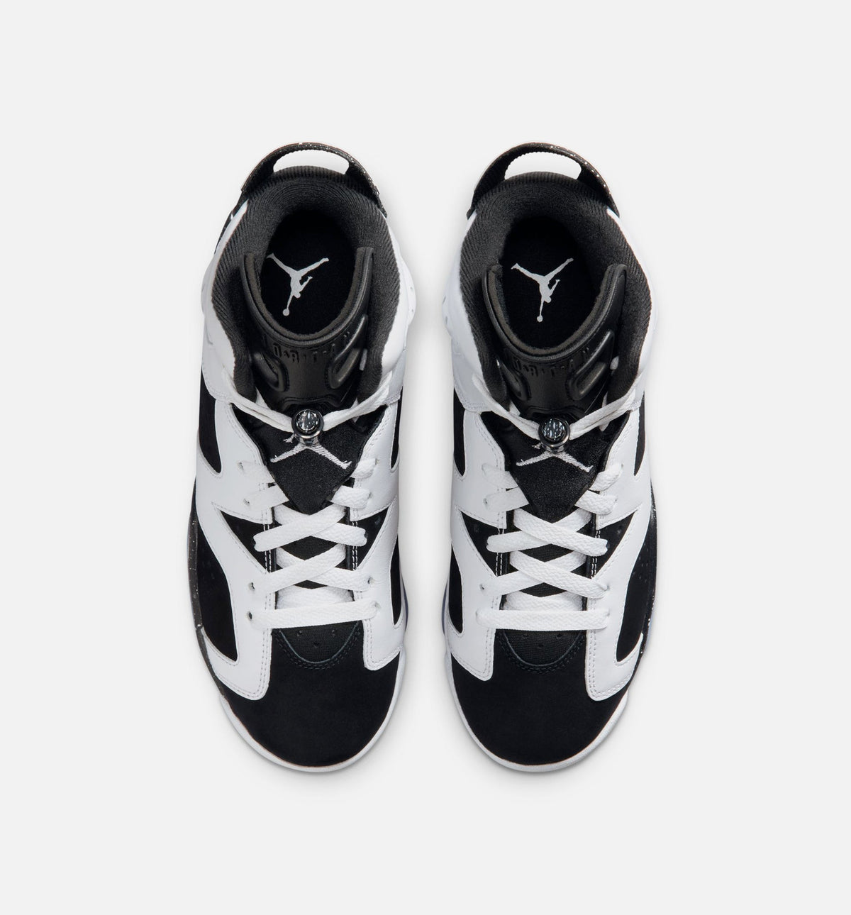 Air Jordan 6 Retro Black and White Grade School - Black/White