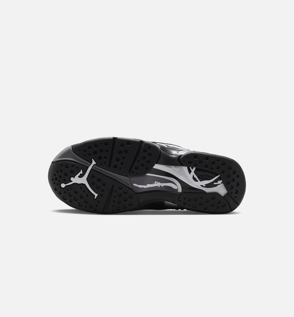 Air Jordan 8 Retro Chrome Black and Light Graphite Grade School - Black/White/Light Graphite