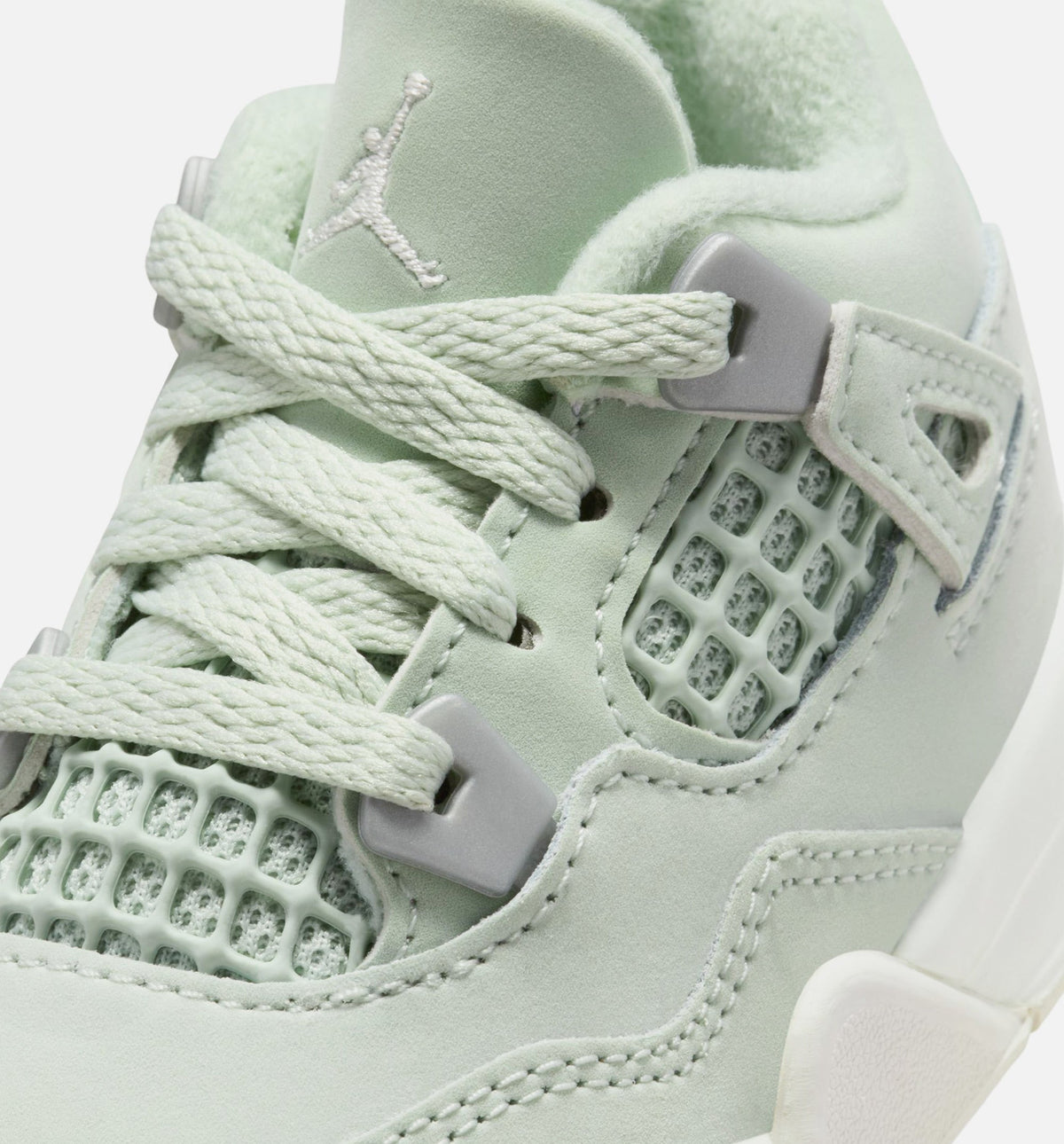 Air Jordan 4 Retro Abundance Infant/Toddler - Seafoam/Sail/Metallic Silver