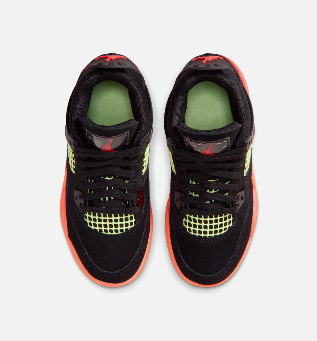 Air Jordan 4 Retro Black Infrared 23 Preschool - Black/Infrared 23/Bright Mango
