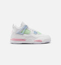 Air Jordan 4 Retro Medium Soft Pink Preschool - White/Medium Soft Pink/Half Blue