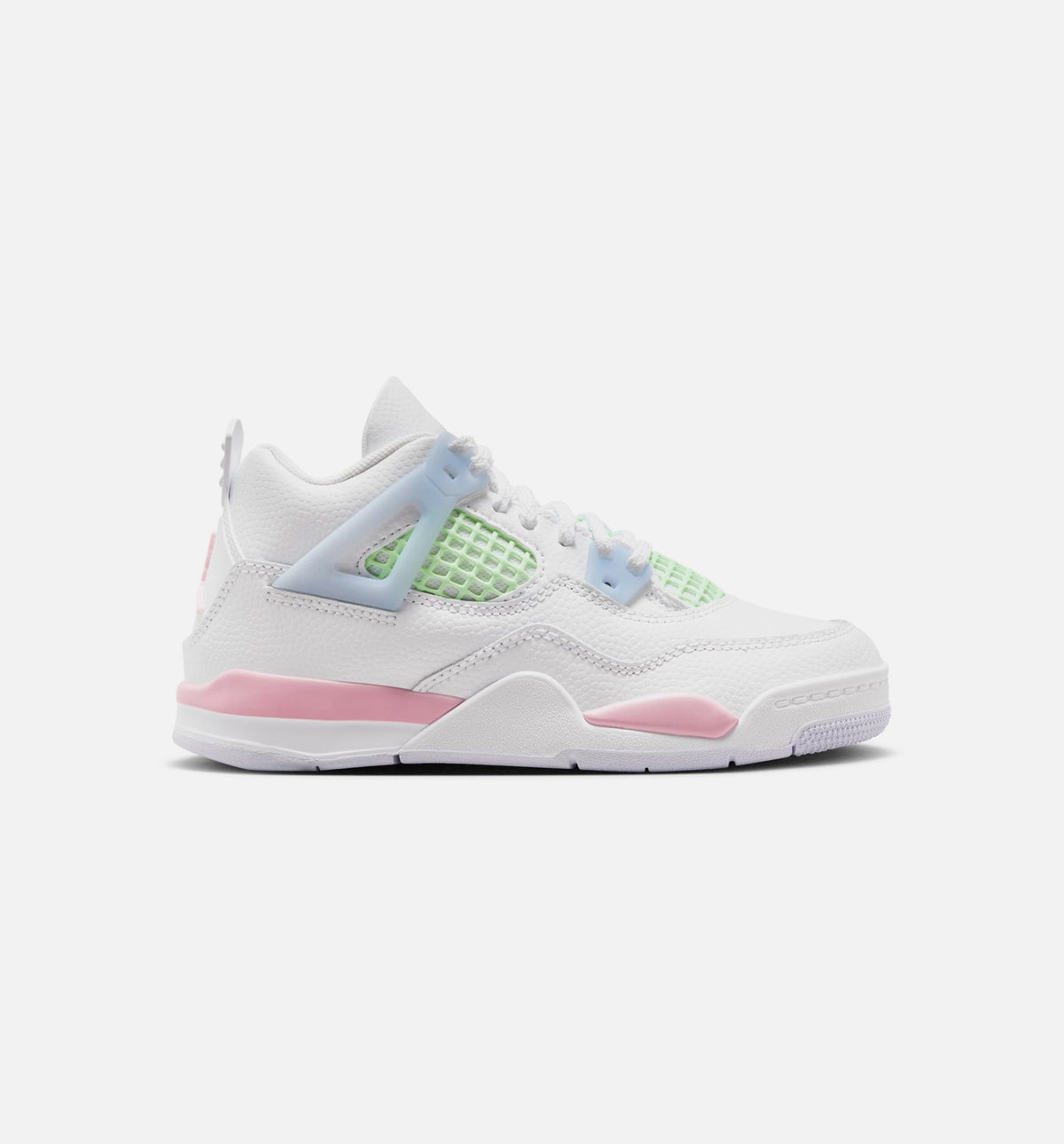 Air Jordan 4 Retro Medium Soft Pink Preschool - White/Medium Soft Pink/Half Blue